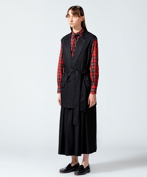 美品 MIDIUMISOLID ライトワイドジャケット テーラード ダブル MARcourt｜MIDIUMISOLID for Ladies ライトワイドジャケット