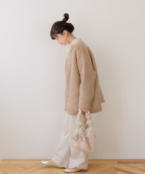 flower ムートンコート ボアコート フラッフィ―コート4 レディース