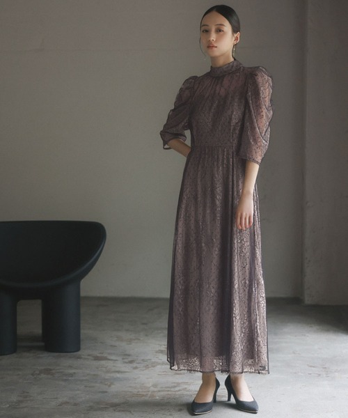 オケージョンドレス　GIRL GIRL DRESS FOR NOW ドレス 「2WAY 着回しを楽しめる」リボン付き