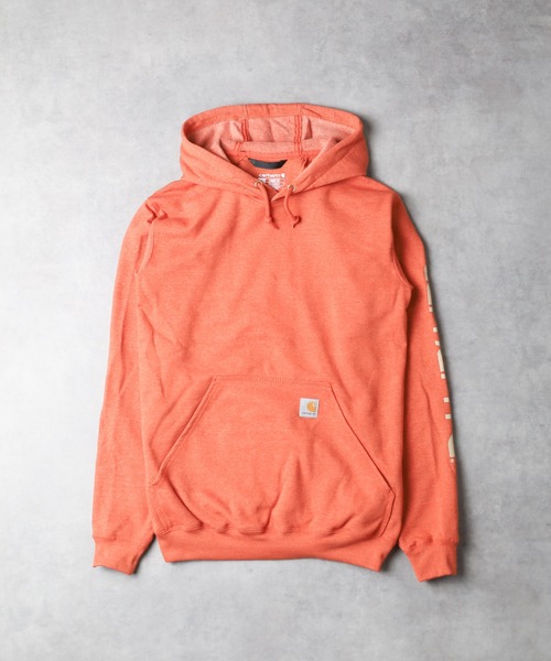 パーカー 「Carhartt」SLEEVE LOGO HOODED レディース メンズ