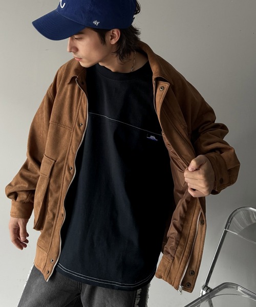 tシャツ 「JaVaジャバコラボ」“あえて”のゆるさで可愛さマシマシ。今日のわたしは余裕顔。コットン100%長袖フットボールオーバーサイズプルオーバー | Java | 15