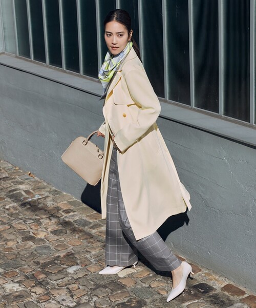 自由区（ジユウク） トレンチコート コート トロトレンチロング丈