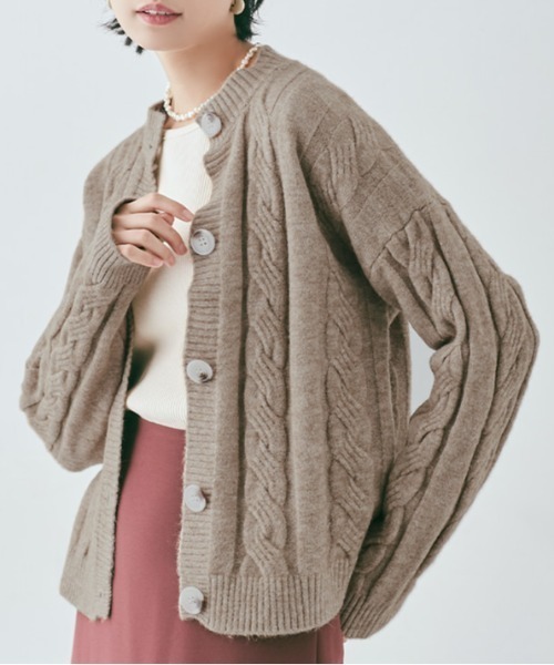 カーディガン ケーブル ニット レディース : ZOZOTOWN Yahoo!店 - 通販