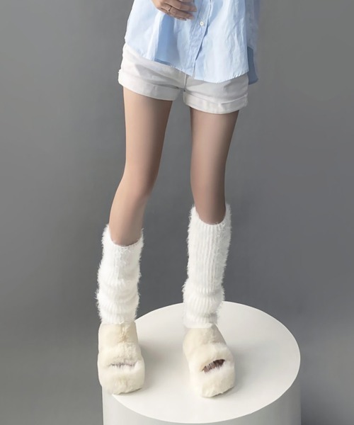 miniministore レッグウォーマー ニットレッグウォーマー