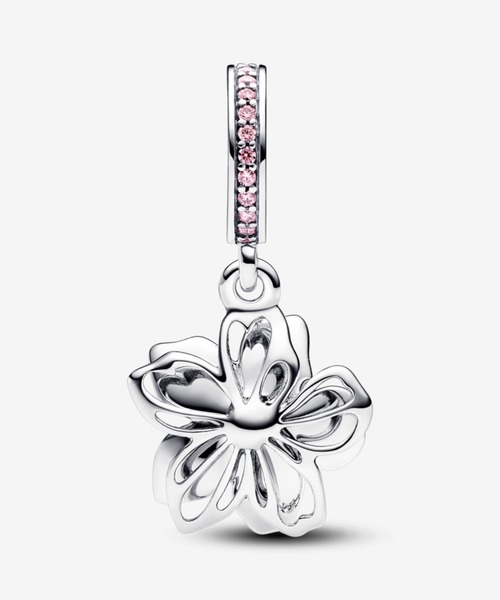 PANDORA（パンドラ） チャーム チェリーブロッサム サクラ シルバー