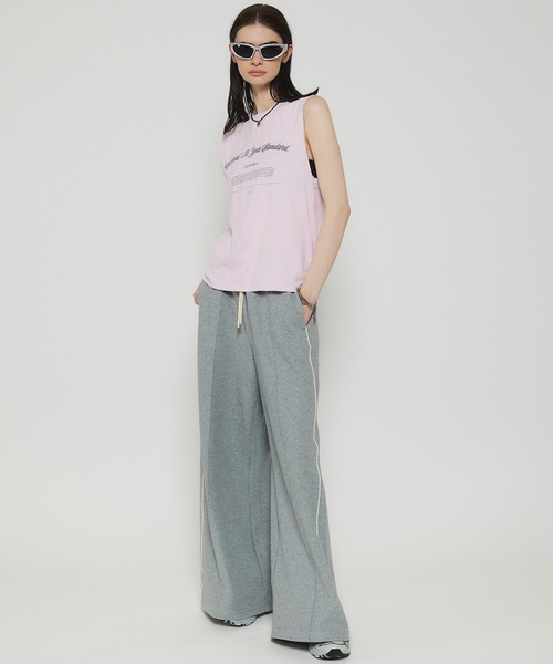 MAISON SPECIAL タンクトップ ノースリーブ Slogan Tank Top