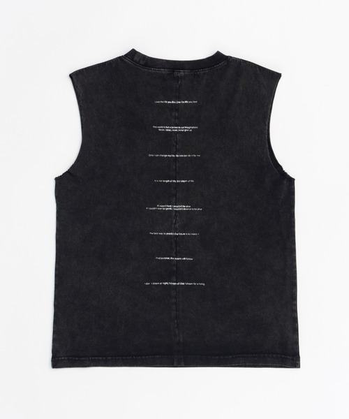 MAISON SPECIAL タンクトップ ノースリーブ Slogan Tank Top