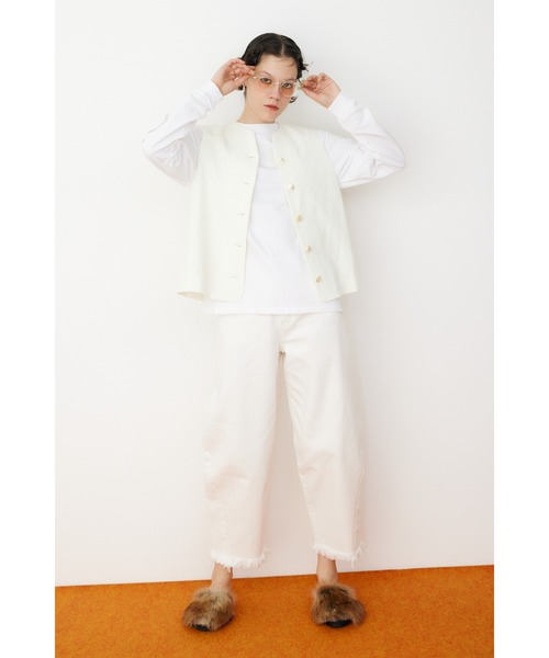 ベスト ジレ Jacquard vest　ジャガードベスト レディース HeRIN.CYE ベスト ジレ Jacquard vest ジャガードベスト