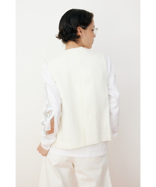 ベスト ジレ Jacquard vest　ジャガードベスト レディース HeRIN.CYE ベスト ジレ Jacquard vest ジャガードベスト