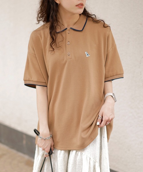 DOUBLE NAME（ダブルネーム） ポロシャツ ポロ 「m:rex」ミニ恐竜