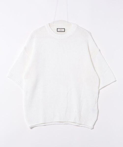 tシャツ a.p.o.v. オーバーサイズローゲージニットTシャツ メンズ
