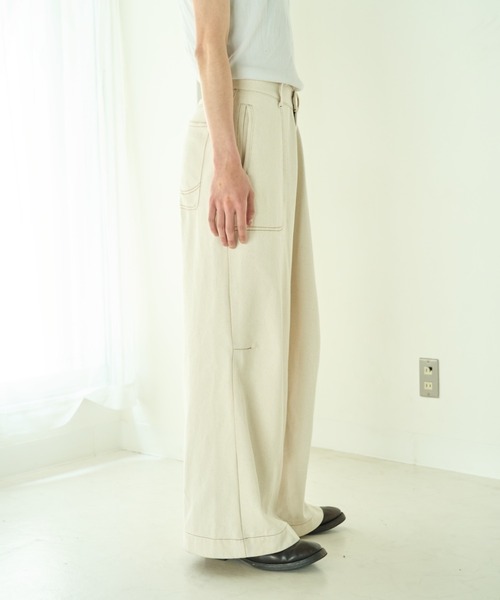 パンツ デニム ジーンズ knee tuck wide baggy nep jeans / ニータック 