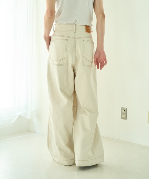 パンツ デニム ジーンズ knee tuck wide baggy nep jeans / ニータック 