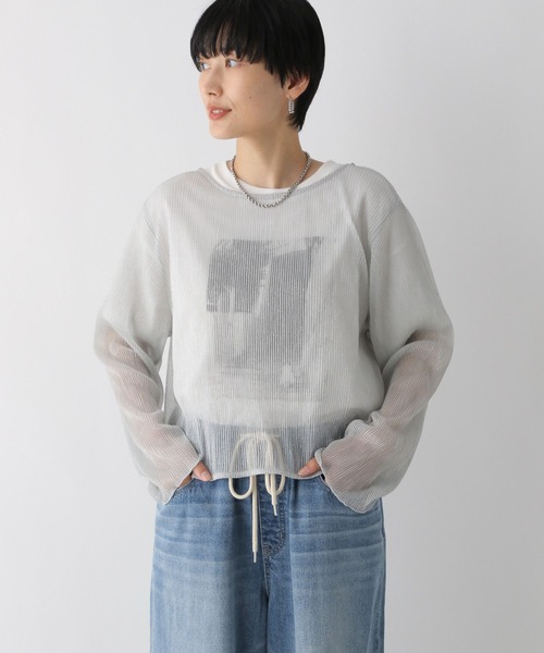 LEPSIM tシャツ 2WAYシアーラメプルオーバー 120802 レディース