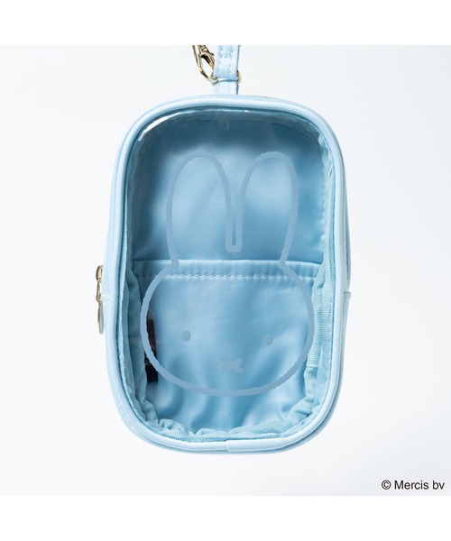 ポーチ MIFFY CLEAR ストラップ付きスクエアポーチ レディース