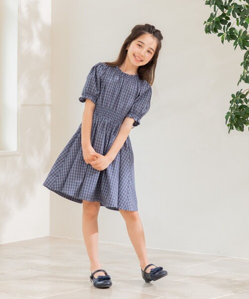 組曲（KUMIKYOKU） ワンピース 「110-140cm」チェック ワンピース