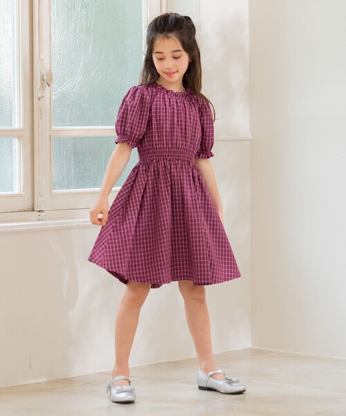 組曲 ワンピース 「110-140cm」チェック キッズ 子供服 女の子
