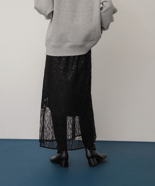SENSE OF PLACE by URBAN RESEARCH スカート 2WAYスパンコールスカート