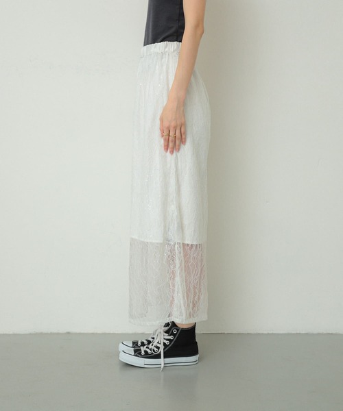 SENSE OF PLACE by URBAN RESEARCH スカート 2WAYスパンコールスカート