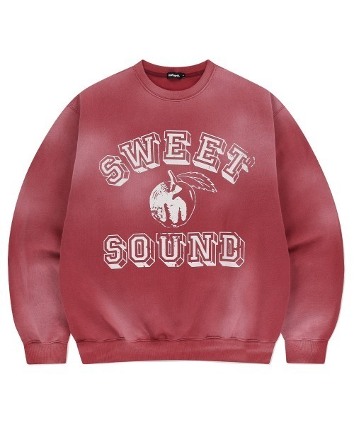 トレーナー スウェット 「mahagrid/マハグリッド」 FADED SWEET SOUND SWEATSHIRT/フェイデッド スウィート サウン