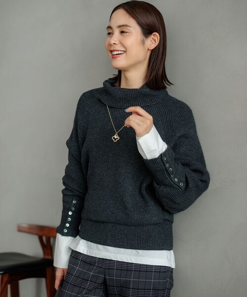 極美品　Rene ルネ　アンサンブル　五分丈　半袖　ビジュー　赤　ボーダー　M 極美品 Rene ルネ アンサンブル 五分丈 半袖 ビジュー 赤 ボーダー M