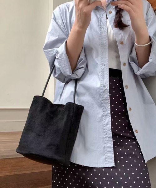 HEILIS ハンドバッグ 「新色追加」ワンハンドルスエードバケツ