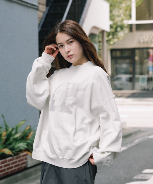 ガリャルダガランテ　REMI RELIEF スウェット　トレーナー今期アイボリー REMI RELIEF（レミ レリーフ） トレーナー スウェット ダブルSP加工裏