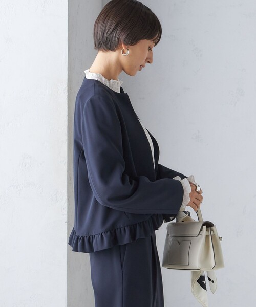 SHIPS（シップス） ジャケット ノーカラージャケット 「手洗い可能