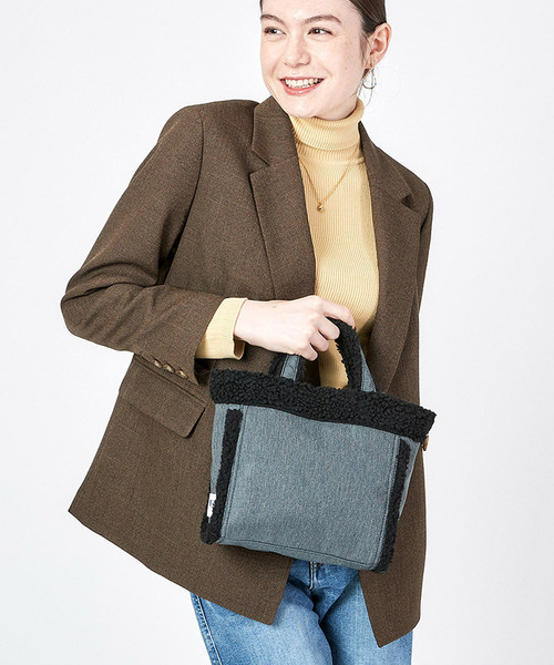 LeSportsac トートバッグ SMALL TWO WAY DENIM TOTE ブラック
