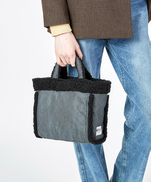 LeSportsac トートバッグ SMALL TWO WAY DENIM TOTE ブラック