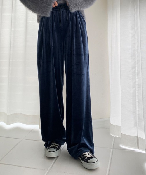 パンツ ベロアワイドパンツ レディース : ZOZOTOWN Yahoo!店 - 通販