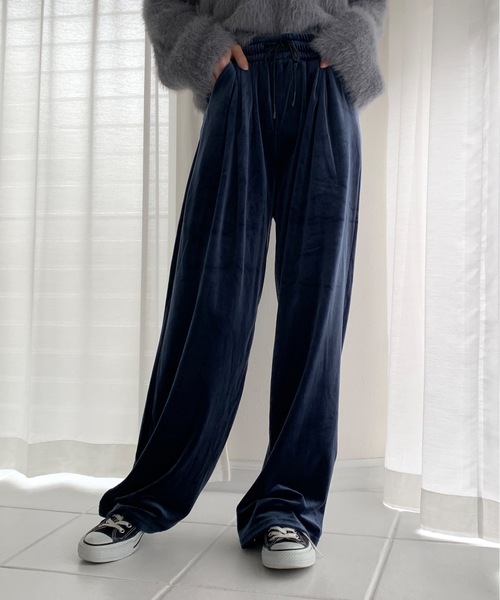 パンツ ベロアワイドパンツ レディース : ZOZOTOWN Yahoo!店 - 通販