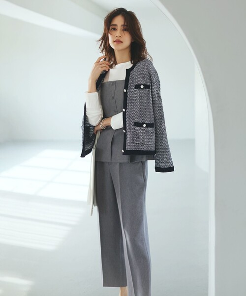 カーディガン 「洗える」DAILY TWEED ニット アウター レディース カーディガン 「洗える」DAILY TWEED ニット アウター