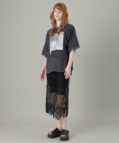 AULA AILA（アウラ アイラ） tシャツ シェルプリントTシャツ