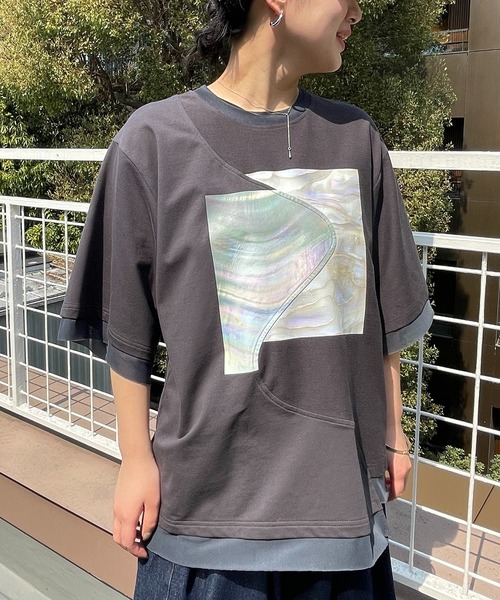 AULA AILA（アウラ アイラ） tシャツ シェルプリントTシャツ