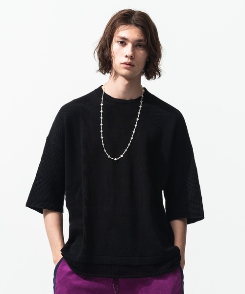 glamb　半袖ニット glamb 「glamb」 半袖ニット L グリーン メンズ : ZOZOTOWN