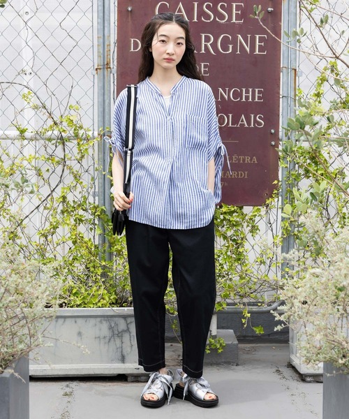 niko and…（ニコアンド） パンツ ストレッチテーパードパンツ2