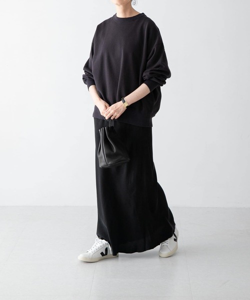 かぐれ『2サイズ展開』キュプラスカート　ブラック　サイズ1 かぐれ スカート 「2サイズ展開」キュプラスカート : ZOZOTOWN