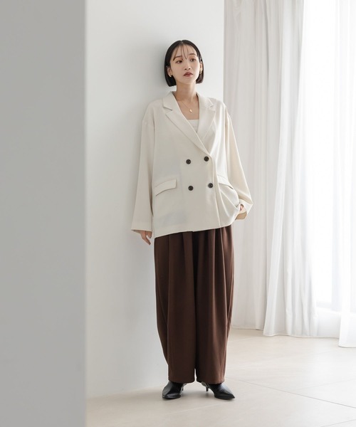LOWRYSFARM ホップサックダブルジャケット LOWRYS FARM ジャケット テーラードジャケット ホップサック
