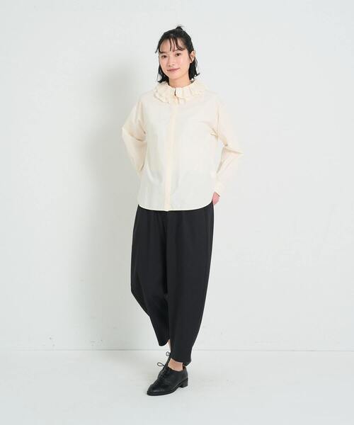 ブラウス シャツ タイプライターフリルシャツ レディース conges payes ADIEU TRISTESSE ブラウス シャツ タイプライター