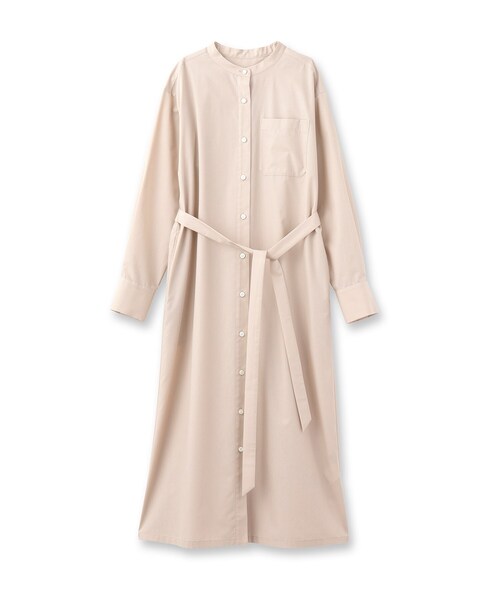 UNTITLED（アンタイトル） ワンピース バンドカラーシャツワンピース