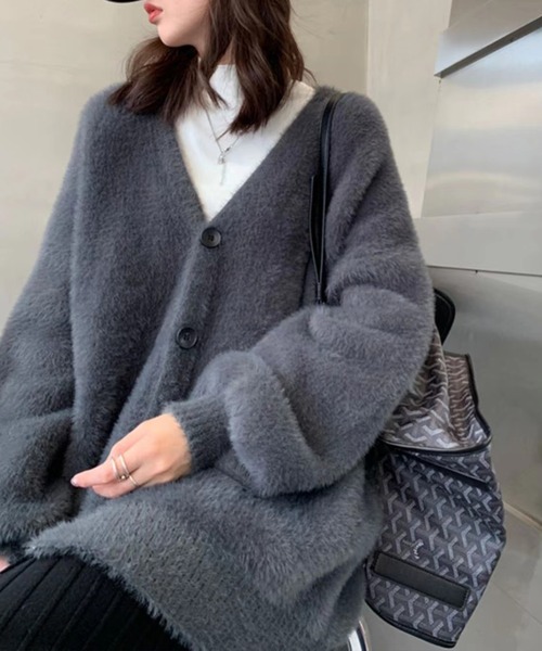 SpRay（スプレイ） ニットカーディガン FREE チャコールグレー