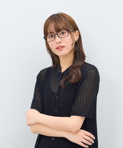 Zoff（ゾフ） 伊達メガネ メガネ 眼鏡 スクエア型 メガネ｜チタン