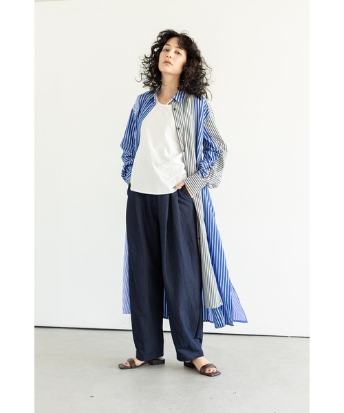 OSMOSIS パンツ タックカーブパンツ レディース : ZOZOTOWN