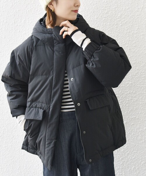 SHIPS any 「SHIPS any」 ダウンジャケット ONE SIZE ブラック