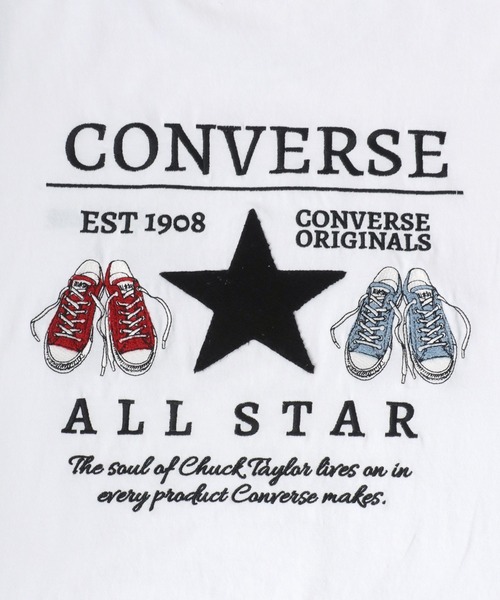 コンバーストーキョー　ロゴ刺繍オーバーサイズTシャツ CONVERSE tシャツ CONVERSE/コンバース オーバーサイズ