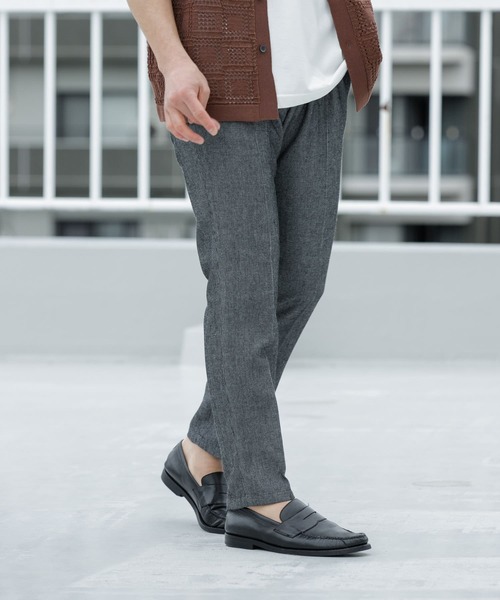 アーバンリサーチ ロッソ　スラックス2着 URBAN RESEARCH ROSSO MEN スラックス 「WEB限定」綿麻