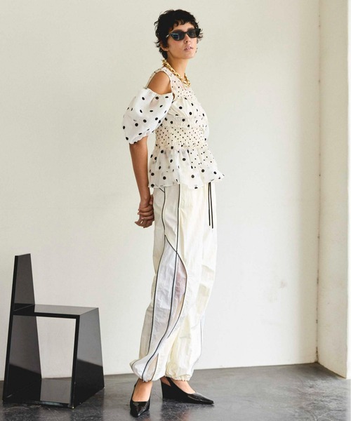 MAISON SPECIAL パンツ Color Block Sporty Pants/カラー
