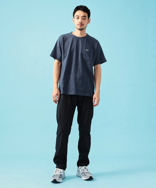 WIND AND SEA ブラック チノパン ストレート EDWIN チノパン エドウィン「夏用」ジャージーズ COOL