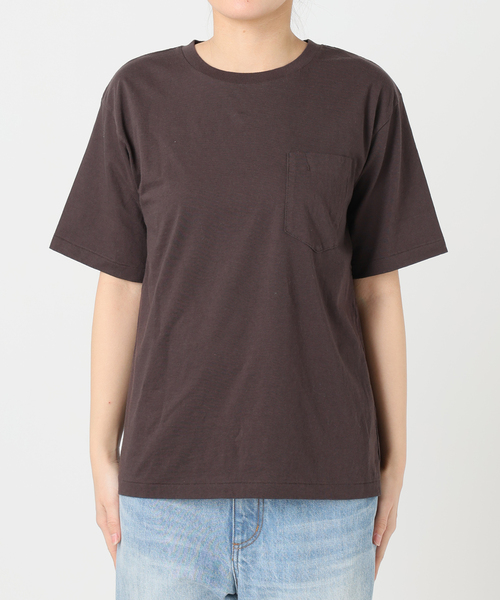 GALLE Paris 売れ筋商品|||ガレパリ Tシャツ トップス レディース T-shirts Brown plage tシャツ POCKET Tシャツ レディース : ZOZOTOWN Yahoo!店